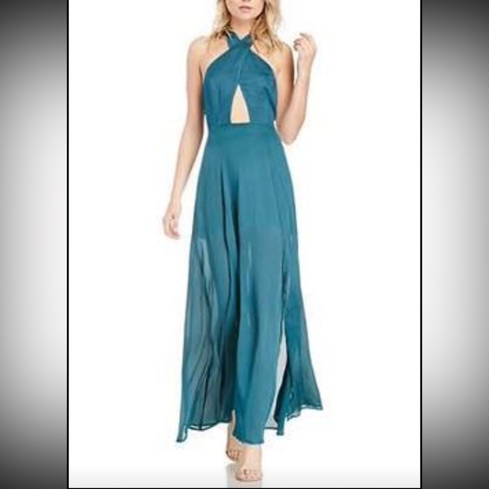 Revolve Maxi Dress - Teal - Prom - Wedding - event